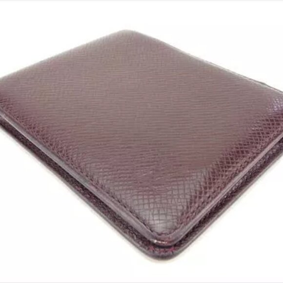 Louis Vuitton Wallet Purse Taiga Red PVC Leather Woman Authentic Used - Picture 3 of 7